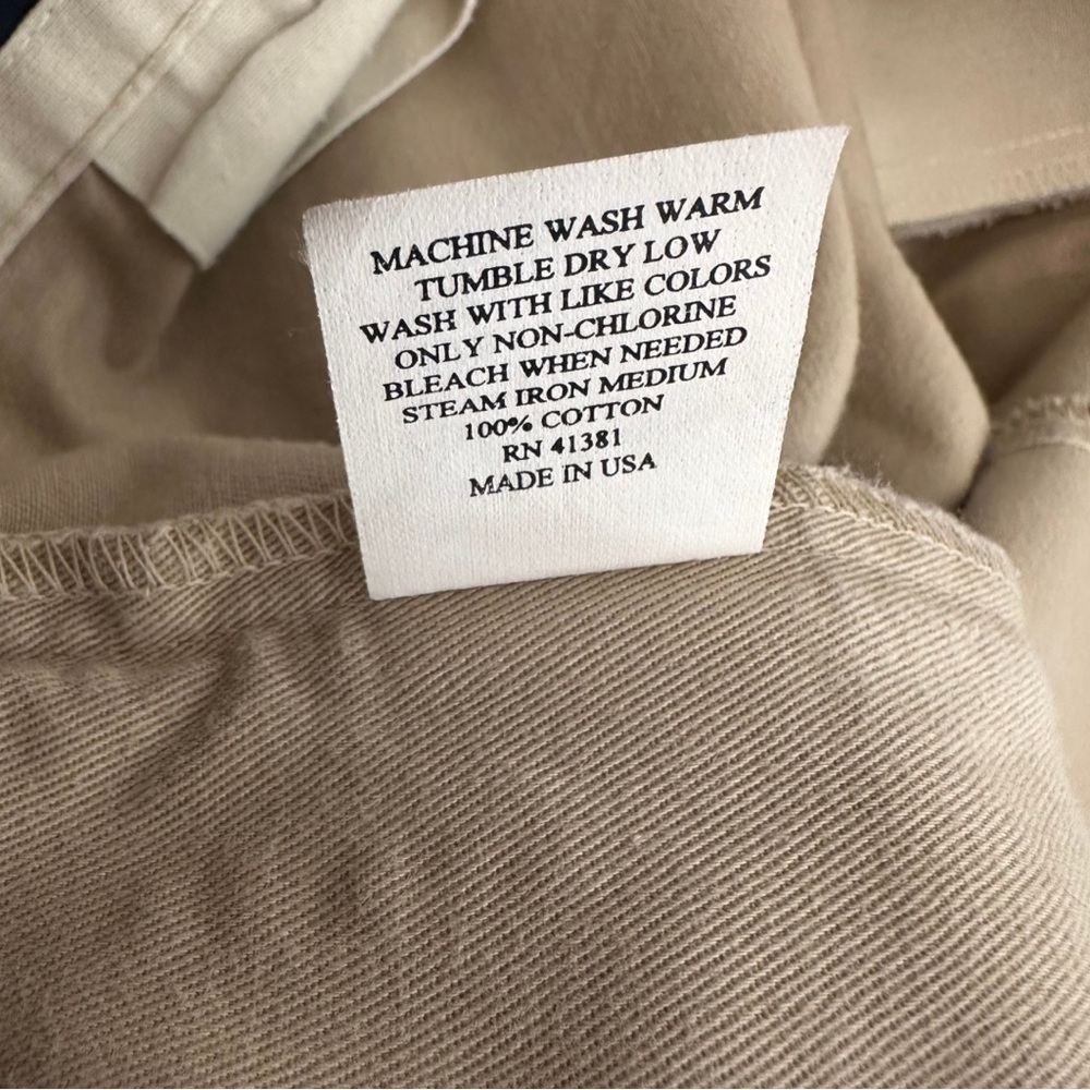 Polo Ralph Lauren Men’s Classic Fit Pleated Chino Pants Khaki Beige 38x32 - Picture 11 of 11